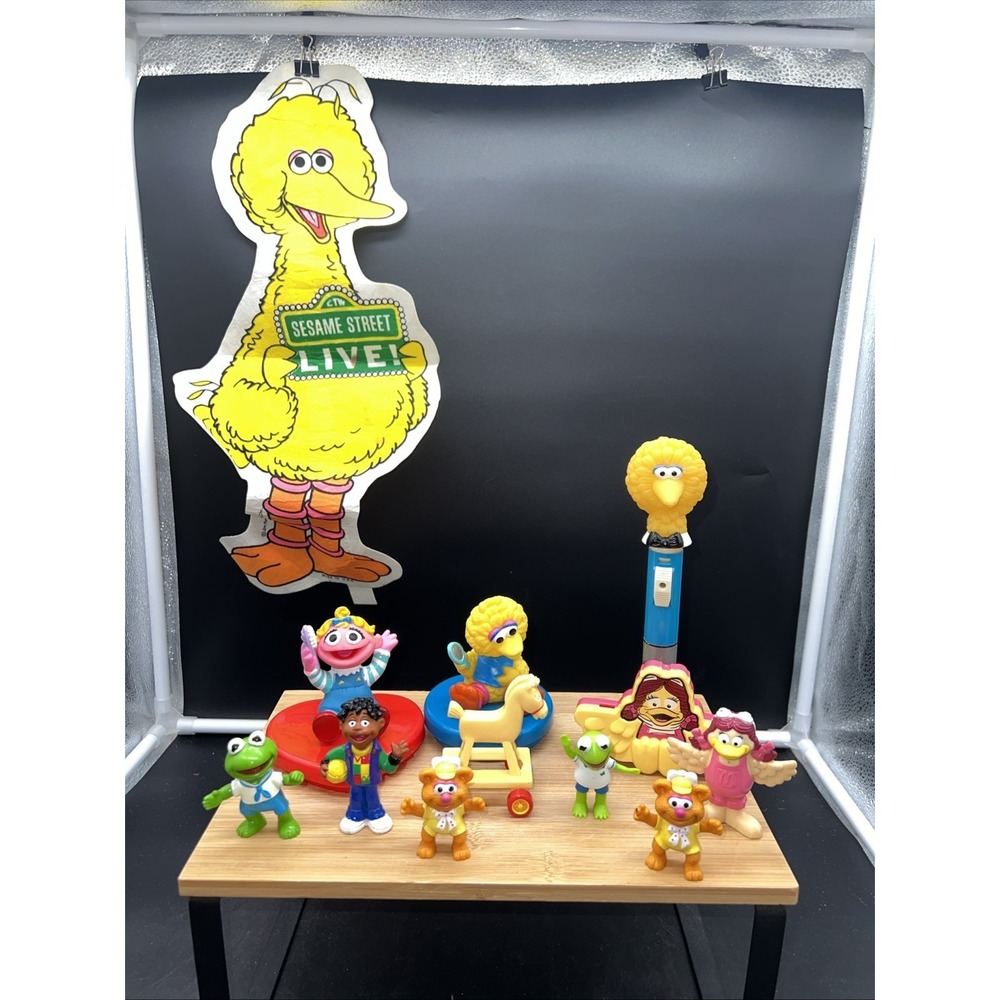 Lot Of Vintage Sesame Street Figurines Slightly used 1980's and 90's